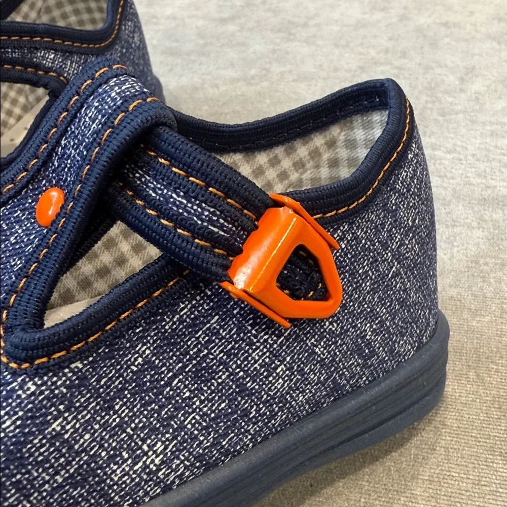 Kids Airplane Denim Shoes - Blue and Yellow